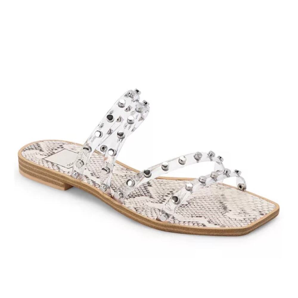 Dolce Vita Clear Studded Sandals